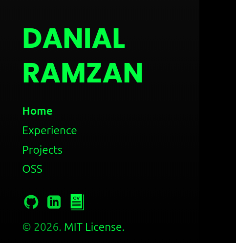 Portfolio Website (danrmzn.ca) thumbnail